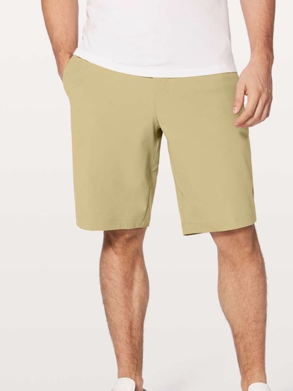 Lululemon Commission Short Relaxed Warpstreme Tofino Sand Beige Size 34